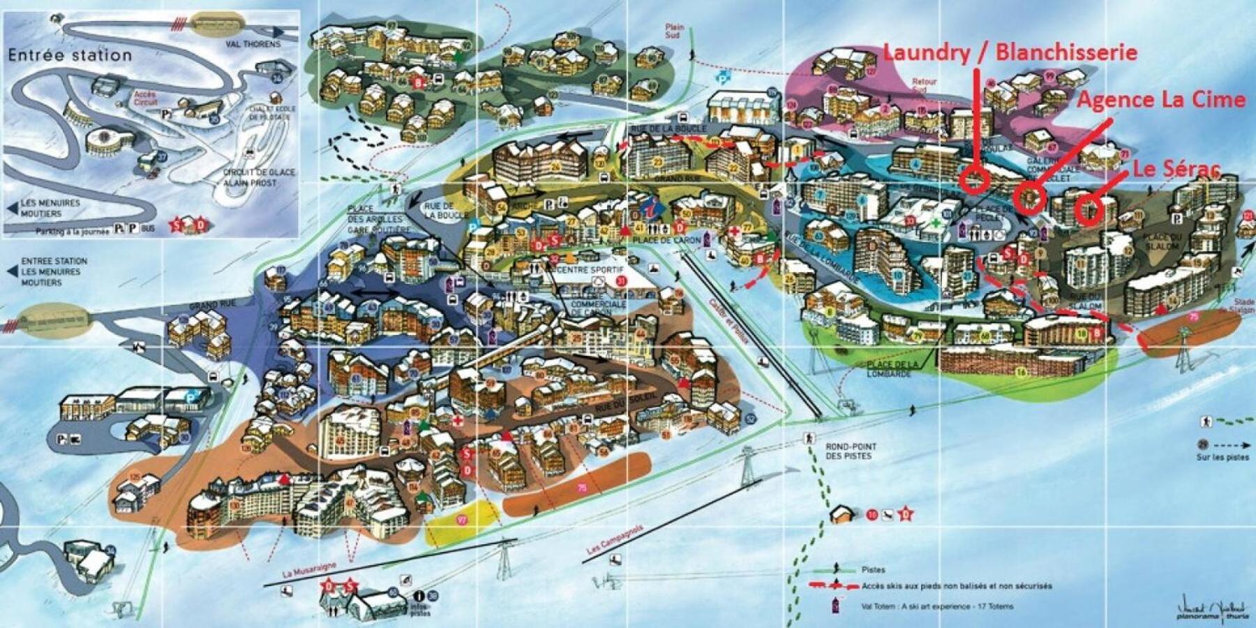 Serac - Location: Pour 6 Personnes Dans Le De La Station Mae-9032 * Val Thorens